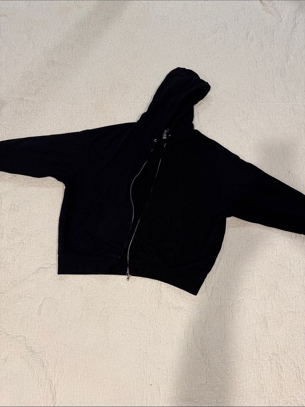 H&M Black Men's Zip-Up Hoodie